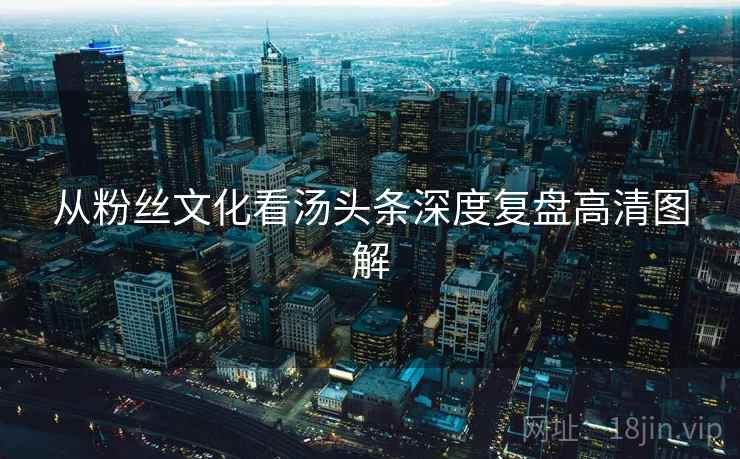 从粉丝文化看汤头条深度复盘高清图解