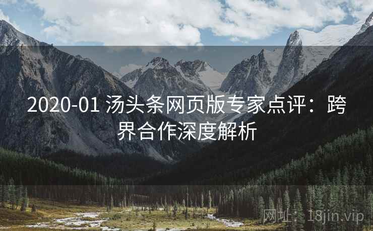 2020-01 汤头条网页版专家点评：跨界合作深度解析