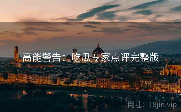 高能警告：吃瓜专家点评完整版