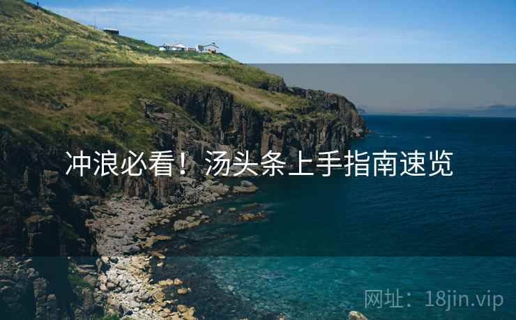 冲浪必看！汤头条上手指南速览